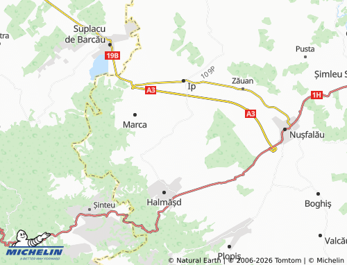 MICHELIN Cosniciu De Sus map - ViaMichelin