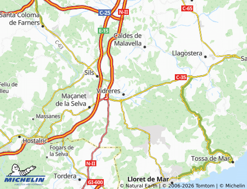 Carte MICHELIN Vidreres - ViaMichelin