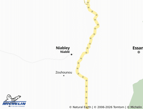 Carte MICHELIN Niablé - ViaMichelin