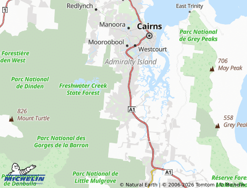 MICHELIN Mount Sheridan map - ViaMichelin