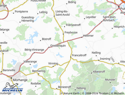 Carte MICHELIN Erstroff - ViaMichelin