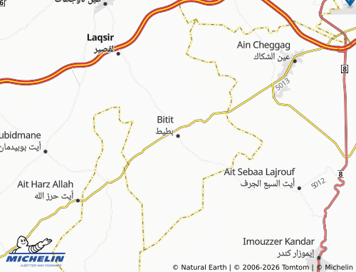 MICHELIN Bateet map - ViaMichelin