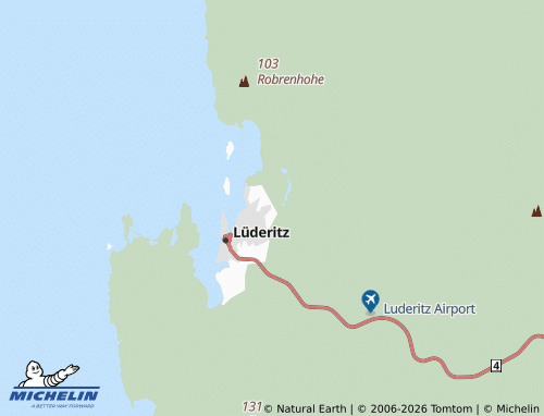 Mappa MICHELIN Lüderitz Outlying 2 - ViaMichelin