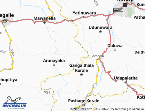 MICHELIN Wadiyathenna map - ViaMichelin