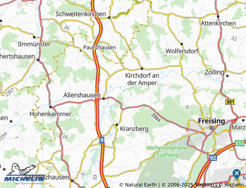 MICHELIN Tünzhausen map - ViaMichelin