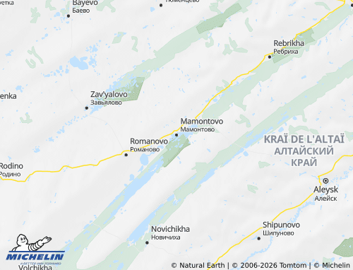 MICHELIN-Landkarte Mamontowski Rajon - ViaMichelin