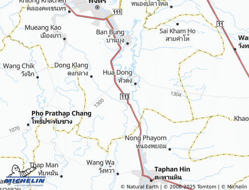 MICHELIN Dong Pa Kham map - ViaMichelin