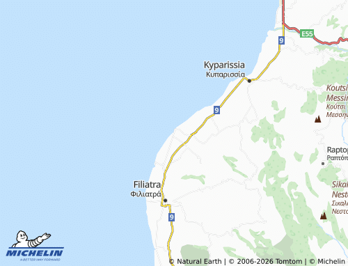 MICHELIN Agrilos map - ViaMichelin