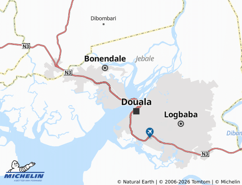 MICHELIN-Landkarte Bonassama - ViaMichelin