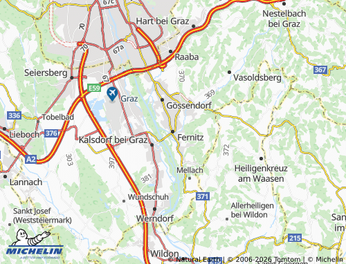 Carte MICHELIN Fernitz-Mellach - ViaMichelin