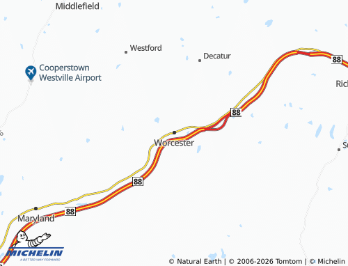 Mappa MICHELIN Worcester - ViaMichelin