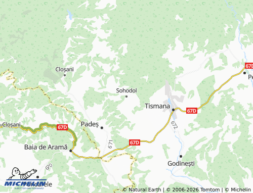 MICHELIN Sohodol map - ViaMichelin