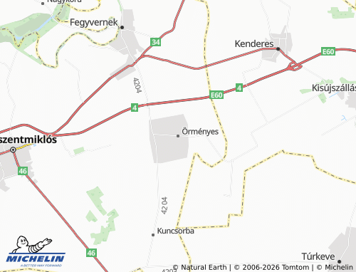 MICHELIN Örményes map - ViaMichelin