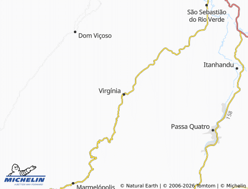 Carte MICHELIN Virgínia - ViaMichelin