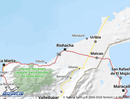 Mappa MICHELIN La Guajira - ViaMichelin