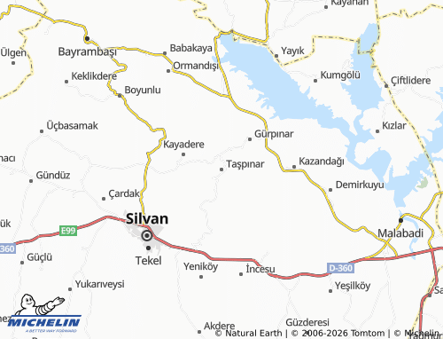MICHELIN Taşpınar map - ViaMichelin