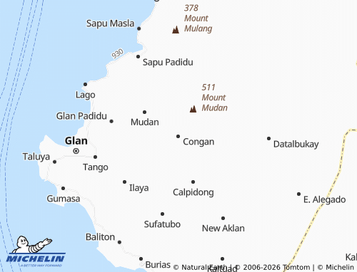 MICHELIN Congan map - ViaMichelin