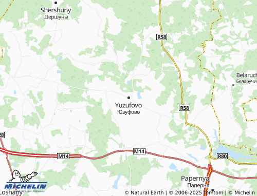 MICHELIN Yuzufovo map - ViaMichelin