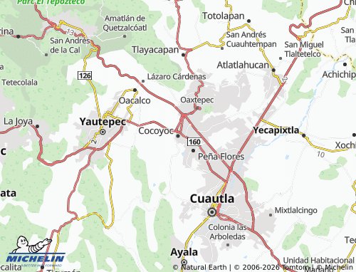 Mappa MICHELIN Cocoyoc - ViaMichelin