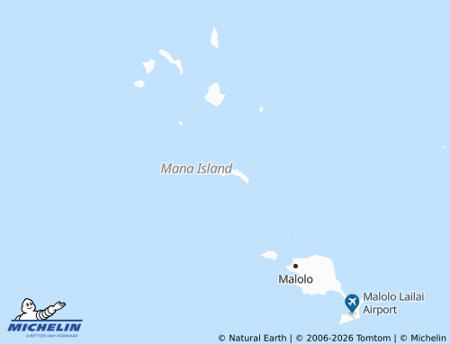 MICHELIN-Landkarte Mana Island - ViaMichelin