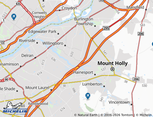 Mapa MICHELIN Rancocas - ViaMichelin
