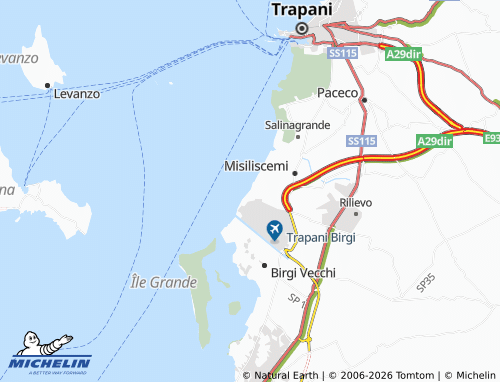 MICHELIN Tritoni map - ViaMichelin