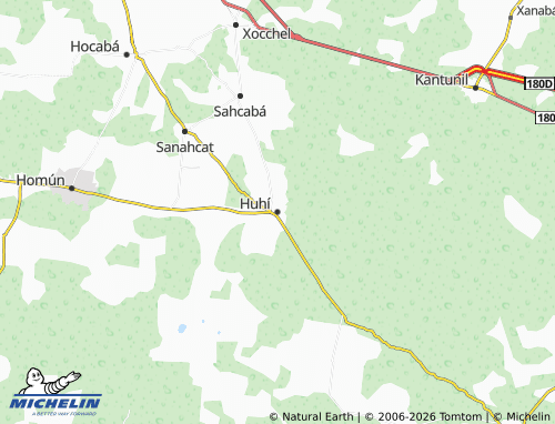 MICHELIN Huhí map - ViaMichelin