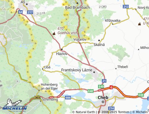 MICHELIN Mýtinka map - ViaMichelin
