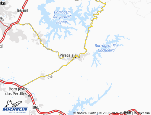 Mapa MICHELIN Piracaia - ViaMichelin