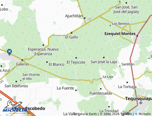 MICHELIN El Tejocote map - ViaMichelin