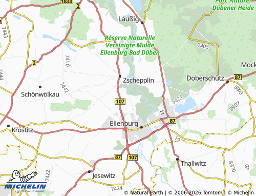MICHELIN-Landkarte Hainichen - ViaMichelin