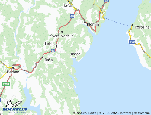 Kaart MICHELIN Rabac - ViaMichelin