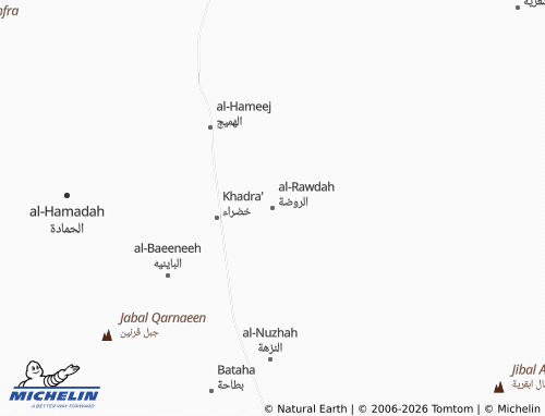 Kaart MICHELIN al-Rawdah - ViaMichelin