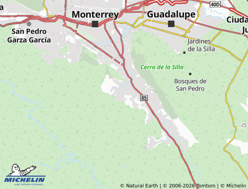 MICHELIN Sierra Alta Cuarto Sector map - ViaMichelin