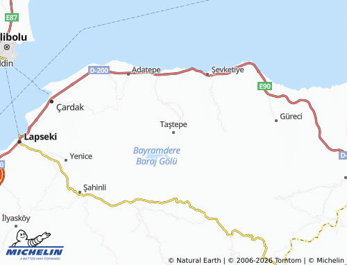 Mappa MICHELIN Taştepe - ViaMichelin