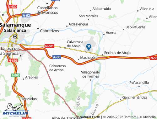 MICHELIN Machacón map - ViaMichelin