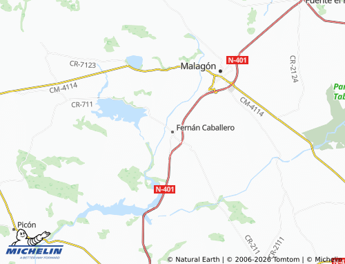 MICHELIN Fernán Caballero map - ViaMichelin