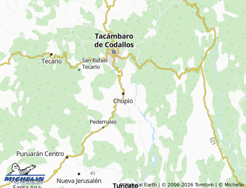 MICHELIN Chupio map - ViaMichelin
