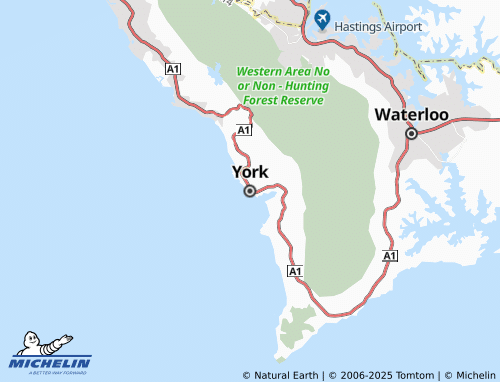 Carte MICHELIN York - ViaMichelin