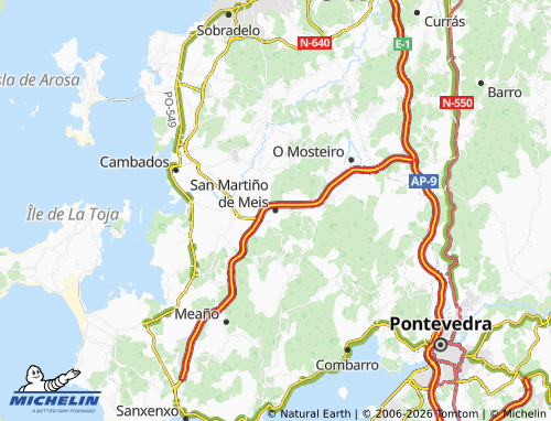 Mapa MICHELIN San Martiño de Meis (San Martiño) - ViaMichelin