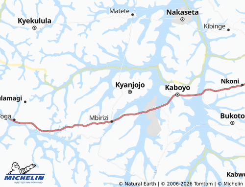 MICHELIN Nkunyu map - ViaMichelin