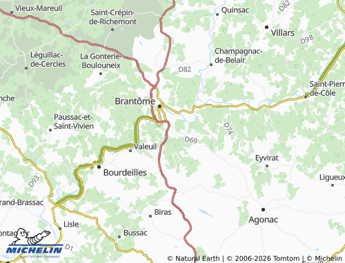 Mapa MICHELIN Montégrier - ViaMichelin