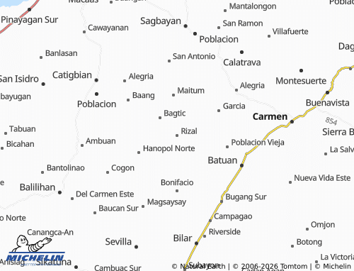 MICHELIN Rizal map - ViaMichelin