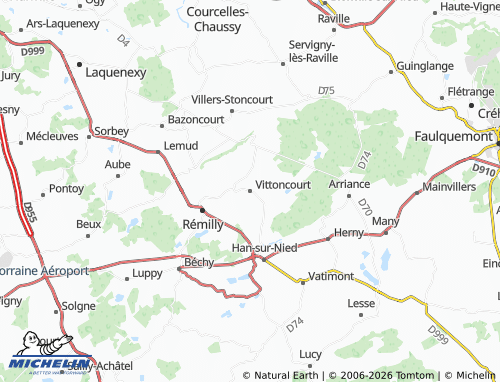 Mapa MICHELIN Vittoncourt - ViaMichelin