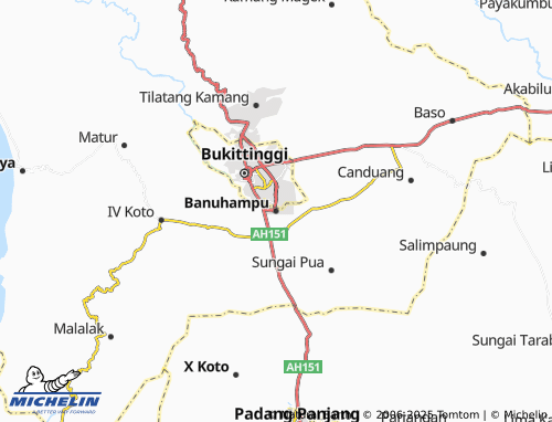 MICHELIN Banuhampu map - ViaMichelin