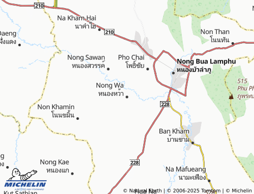 MICHELIN-Landkarte Nong Wa - ViaMichelin