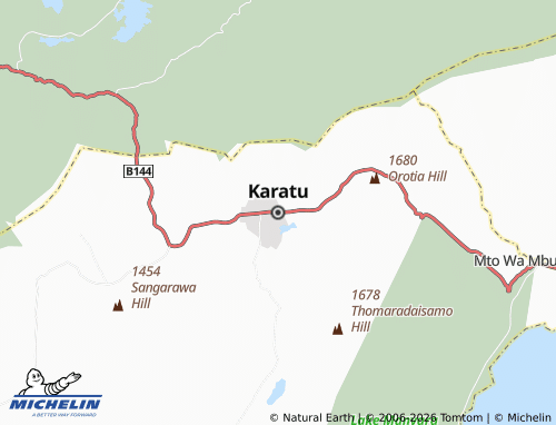 Carte MICHELIN Karatu - ViaMichelin