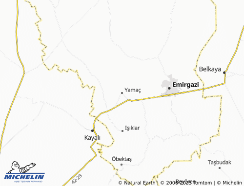 MICHELIN Yamaç map - ViaMichelin
