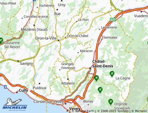 Mappa MICHELIN Écoteaux - ViaMichelin