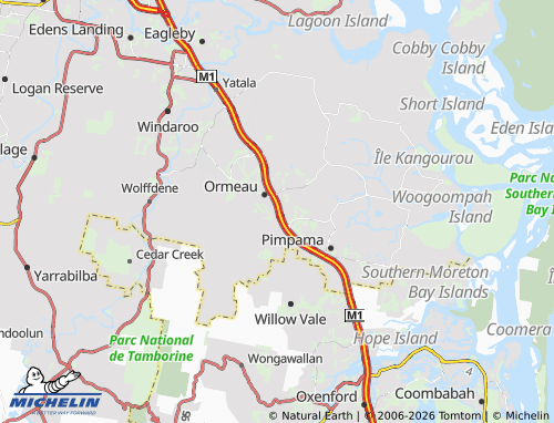 MICHELIN Ormeau Hills map - ViaMichelin